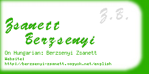 zsanett berzsenyi business card